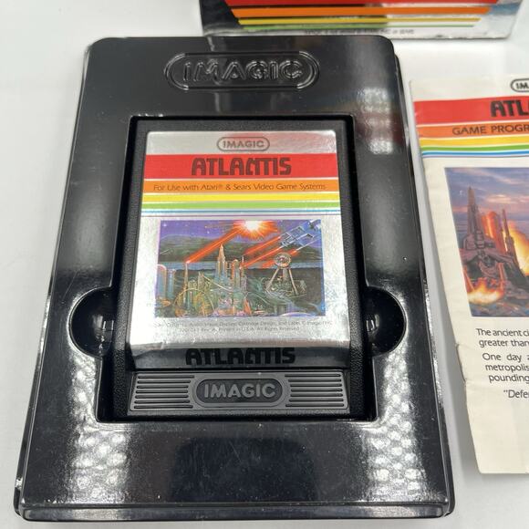 Atlantis (Atari 2600, Image 1982, IA3203) Complete In Box! Tested 100%! - Picture 6 of 11